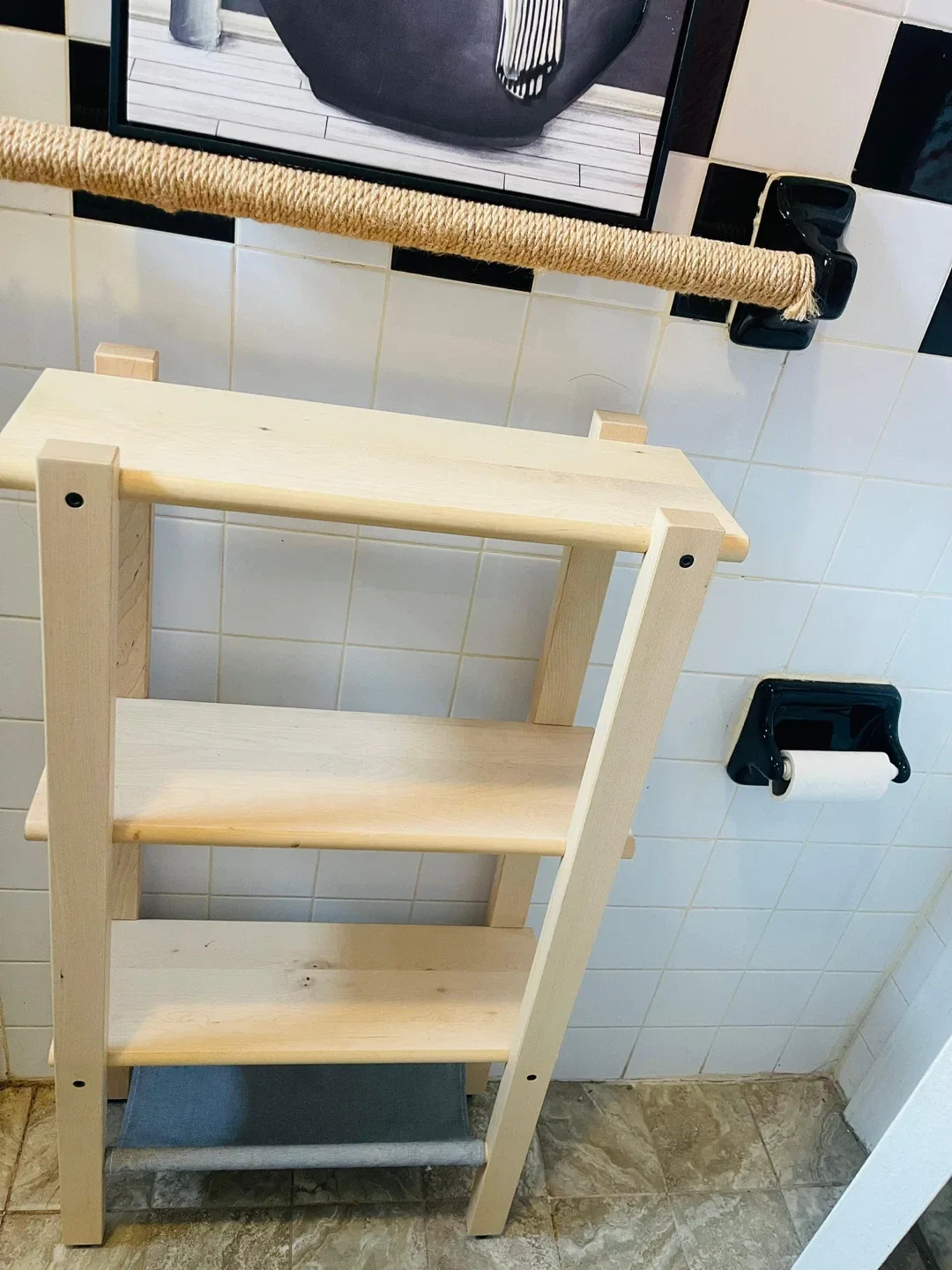 Wooden Bathroom Shelf(Moving Out) image indicator(5)