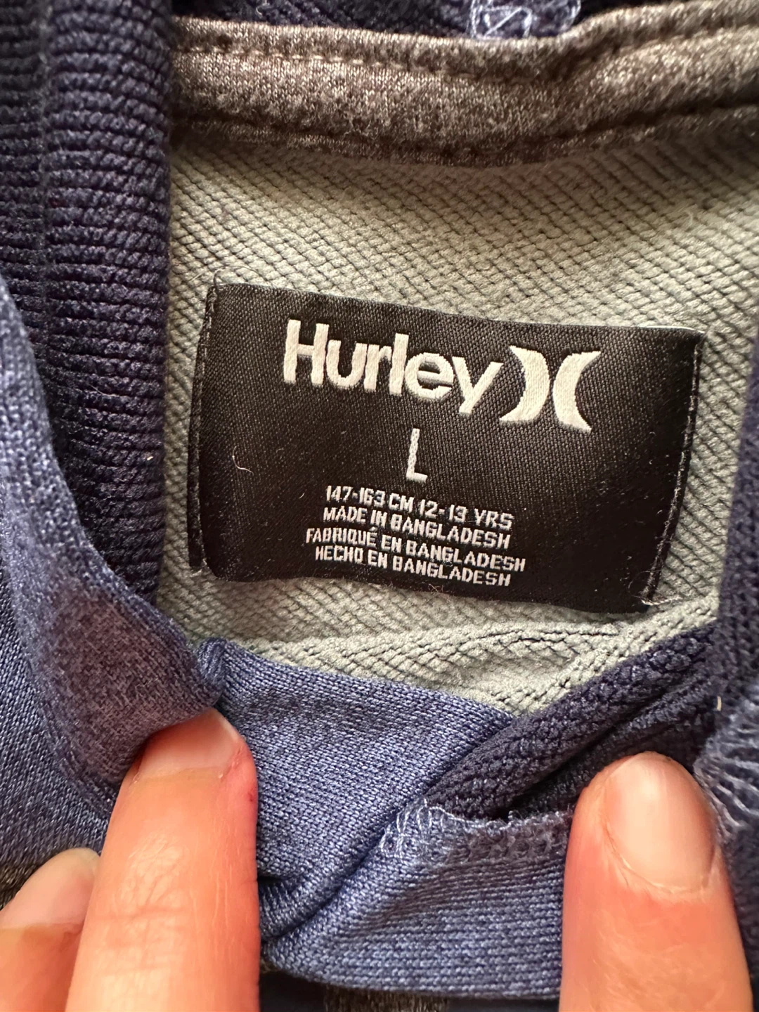 Hurley Hoodie - Size L (12-13 yrs)