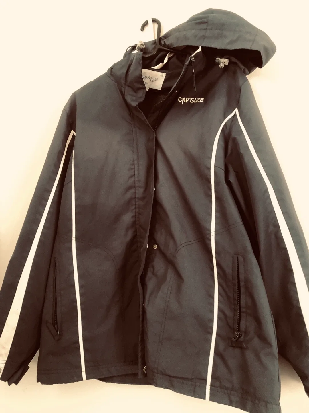 Capsize Navy Blue Hooded Jacket Large