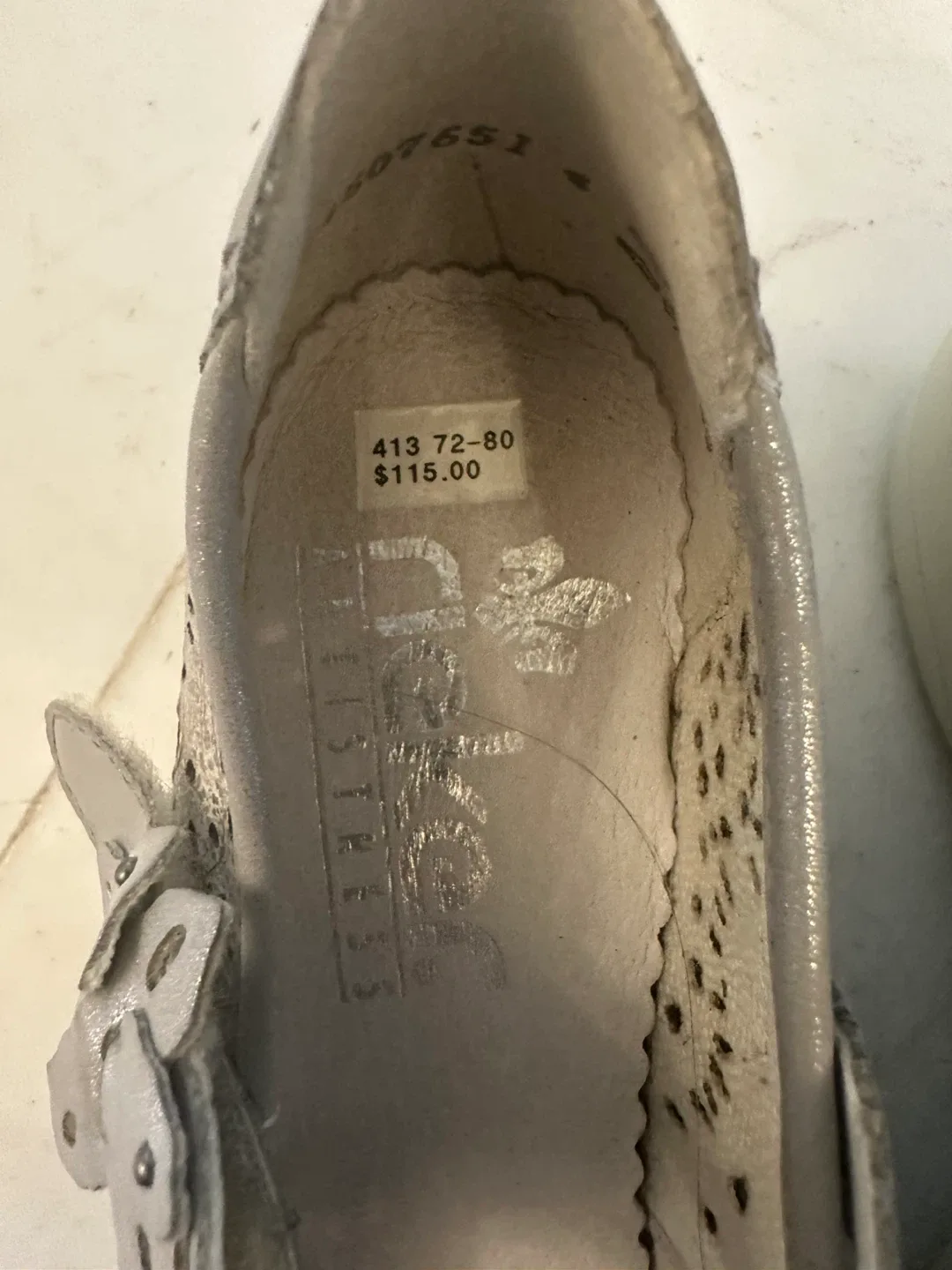 Rieker Silver Mary Jane Shoes - Size 7.5 image indicator(6)
