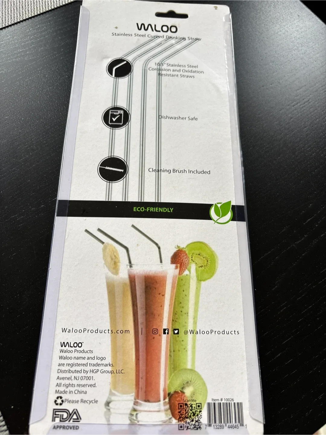 WALOO Stainless Steel Curved Drinking Straws - New image indicator(2)