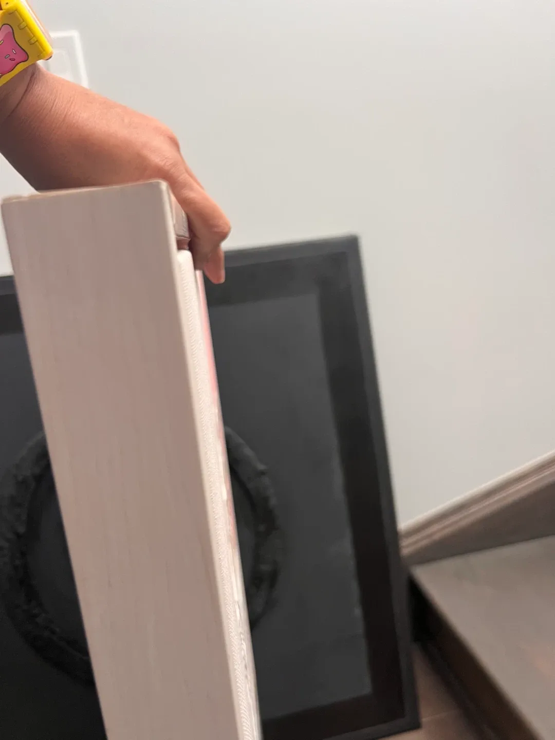 Abstract Canvas Wall Art - Pink & Black image indicator(3)