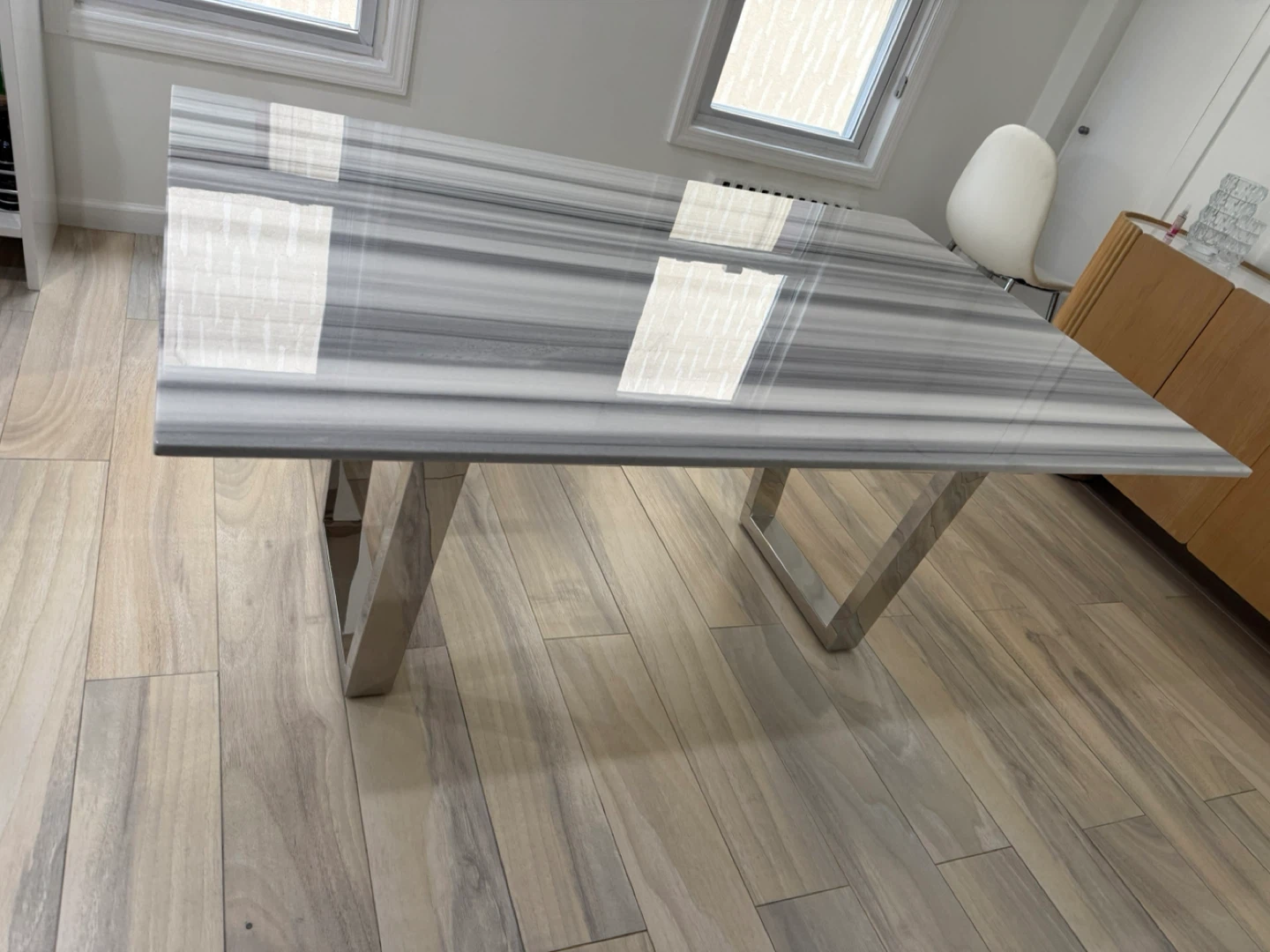Marble Top Dining Table