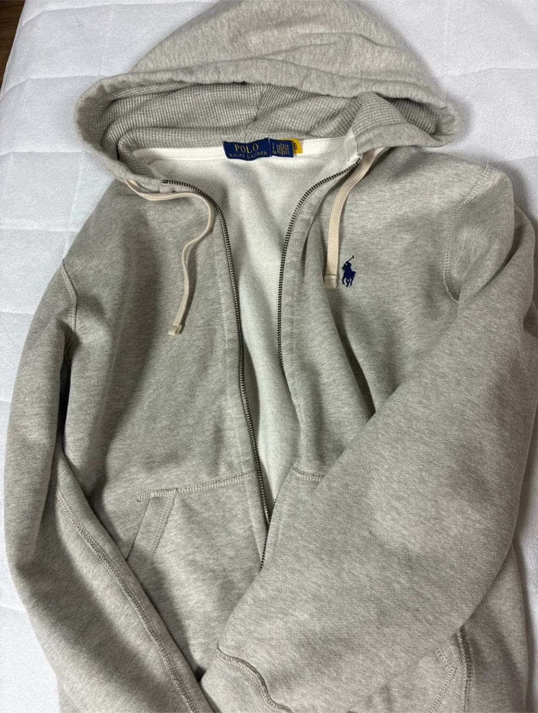 Polo Ralph Lauren Grey Zip-Up Hoodie -