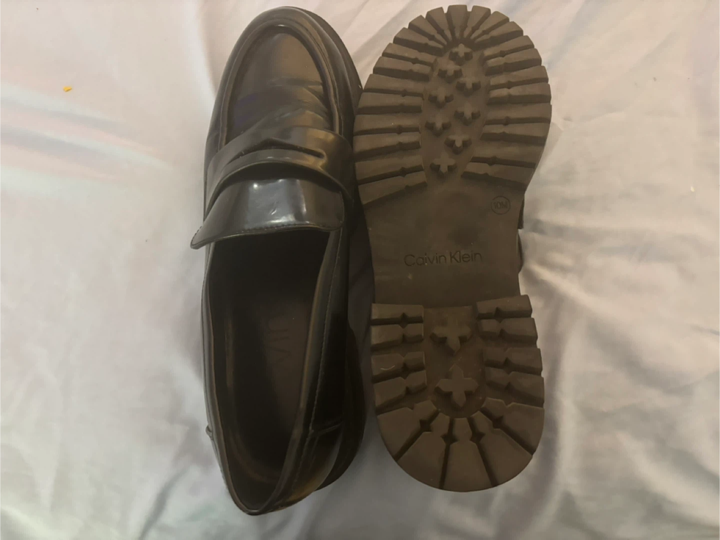 Calvin Klein Women's Grant Lug Sole Penny Loafers - 10M - photo 3