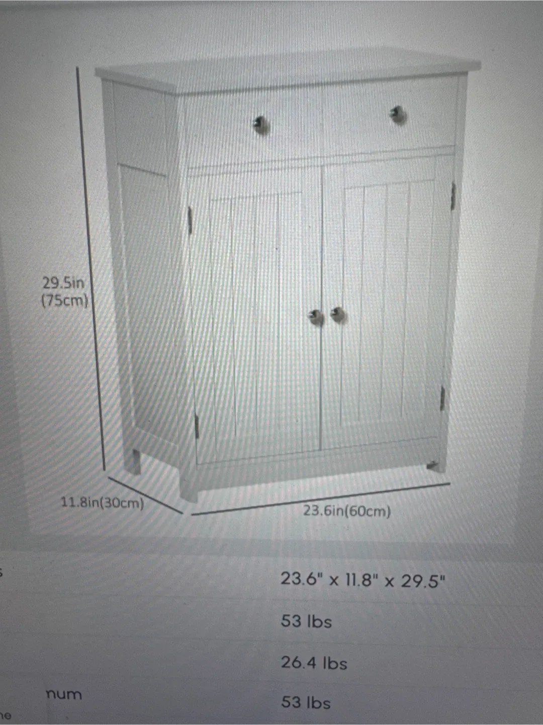 White Storage Cabinet image indicator(2)