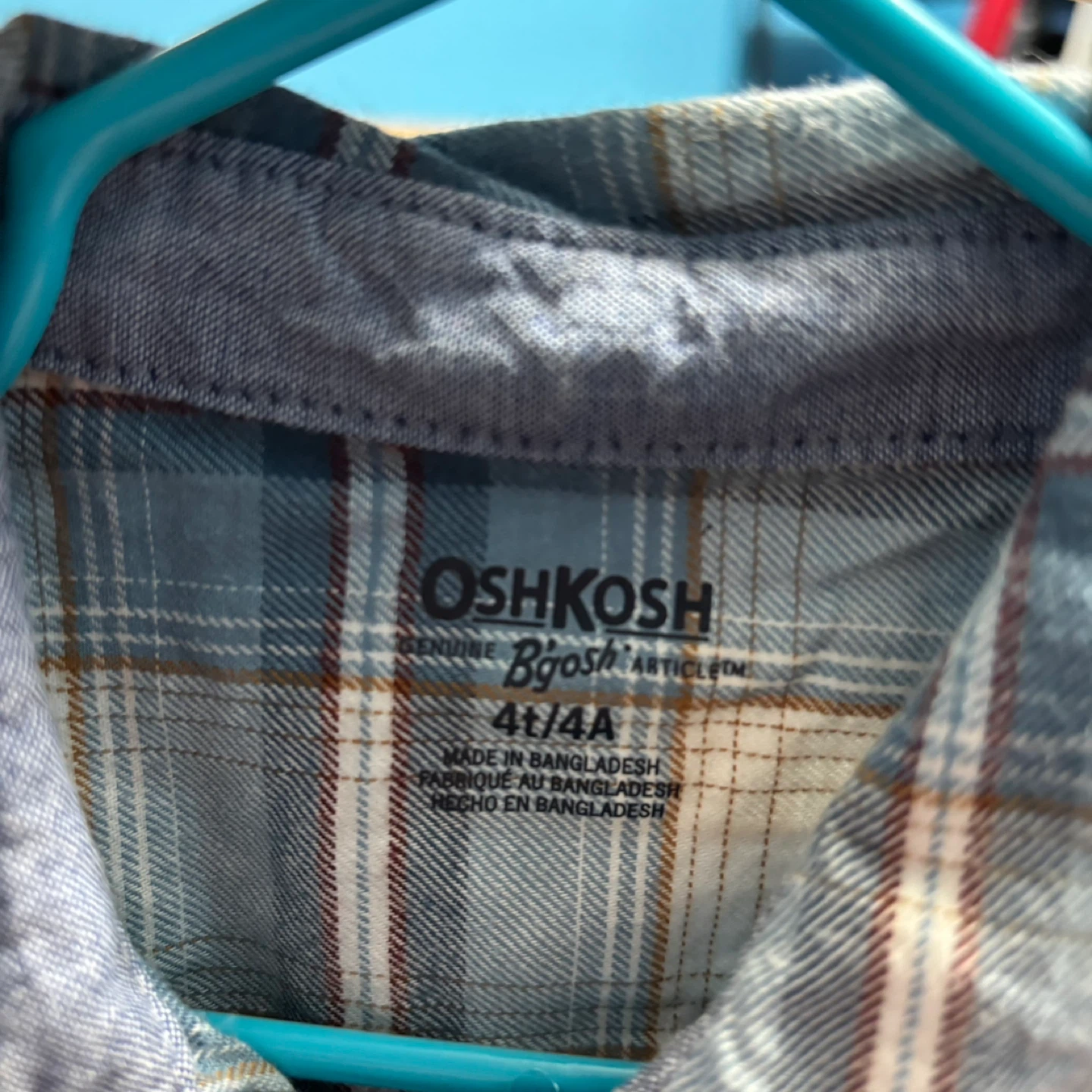 OshKosh Overalls & Shirt Set - Size 4T - photo 3