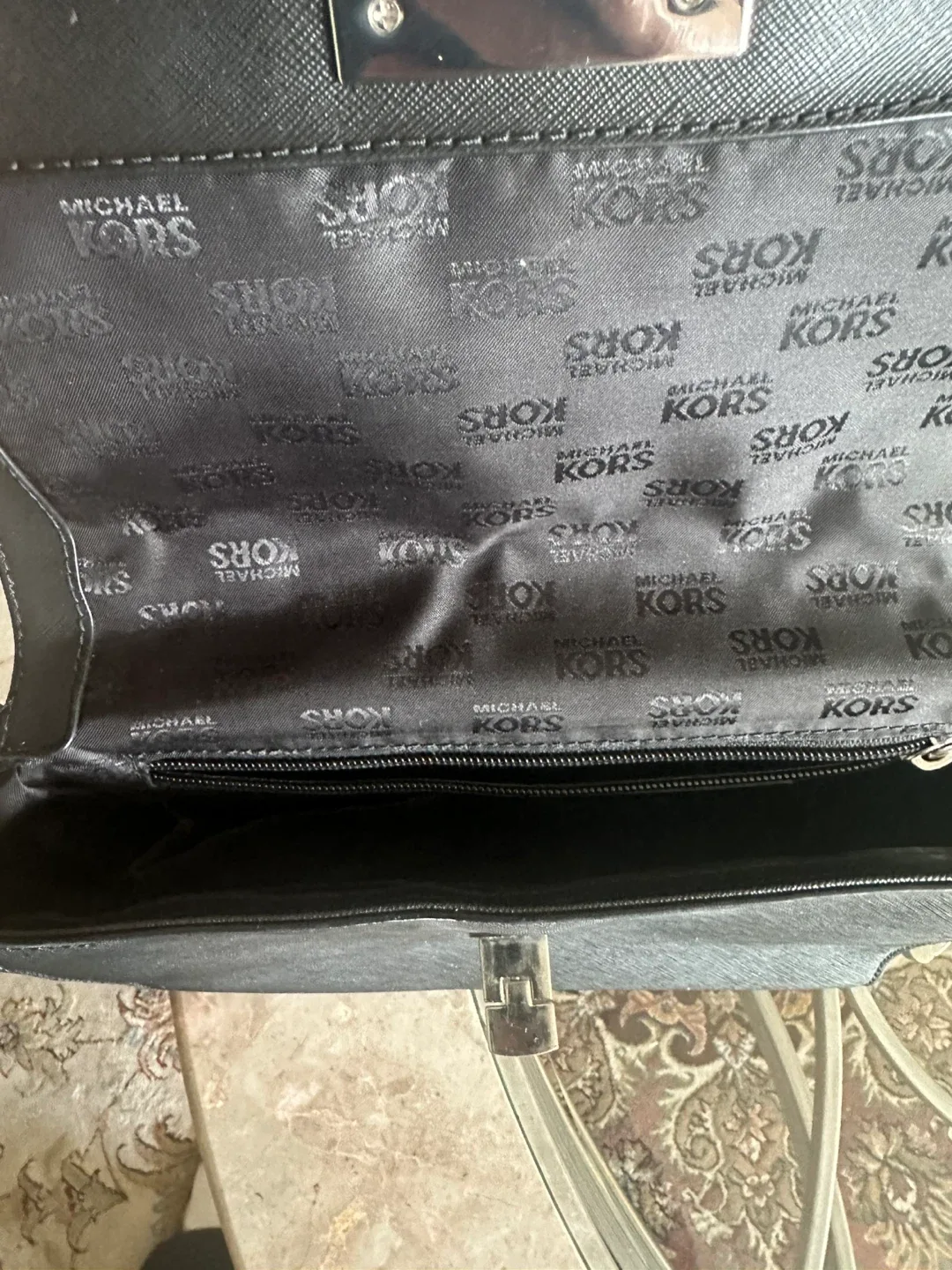 Michael Kors Black Satchel Bag image indicator(5)