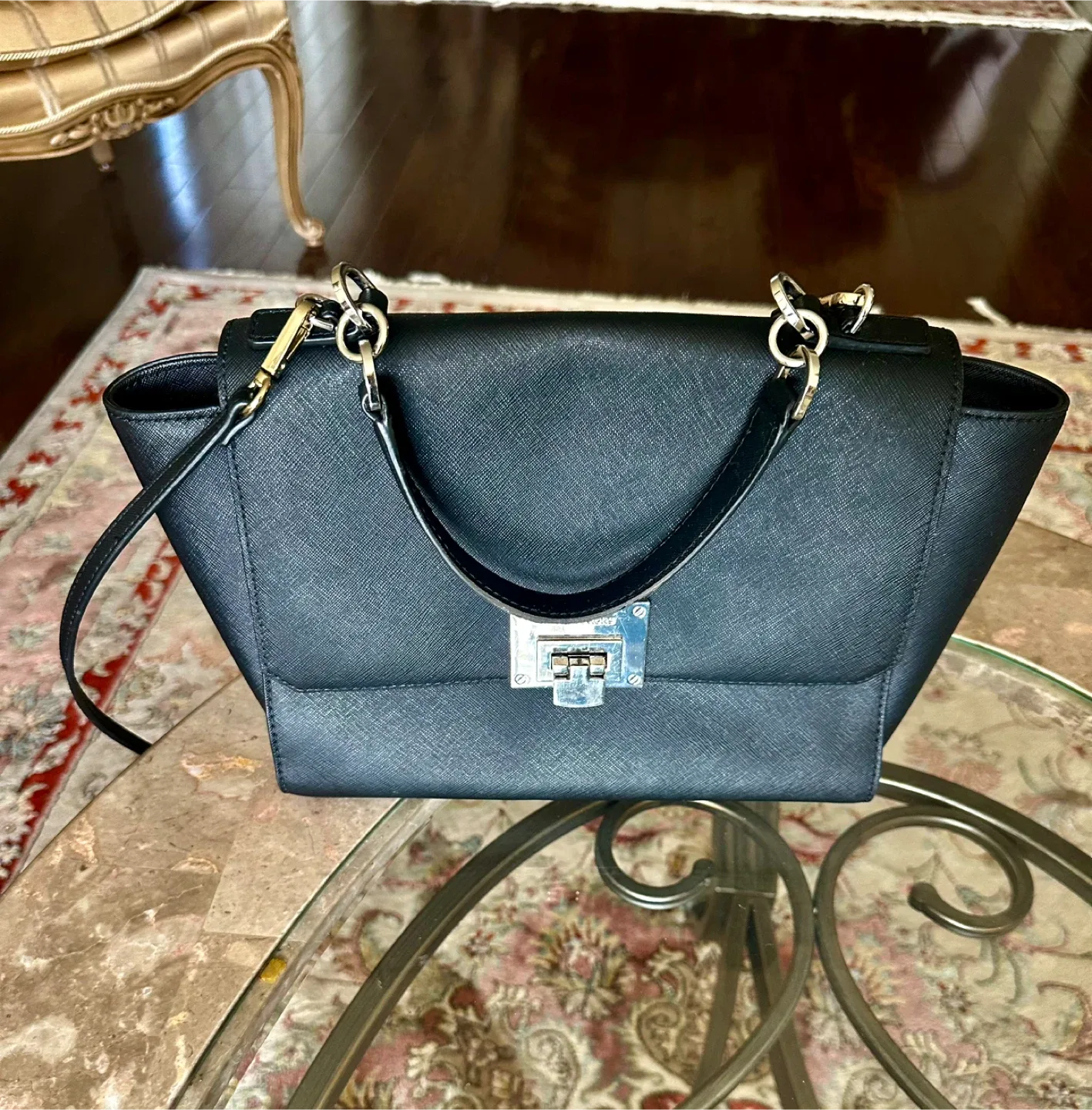 Michael Kors Black Satchel Bag image indicator(2)
