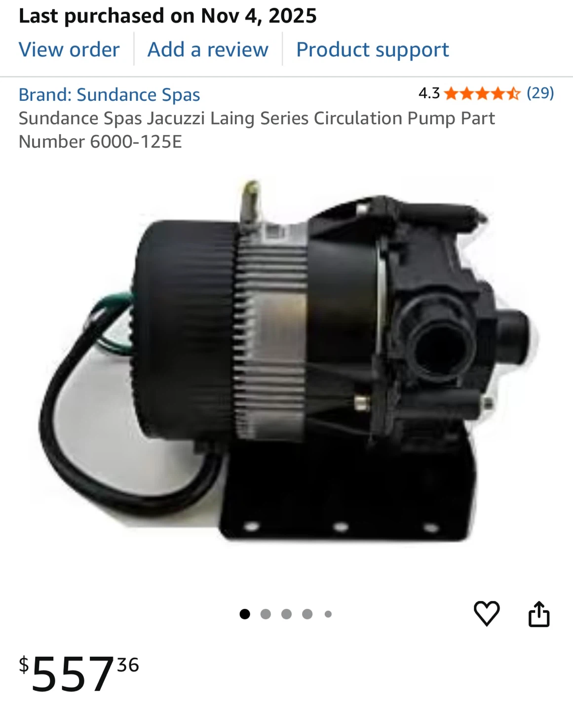 Goulds Sundance Spas Jacuzzi Circulation Pump
