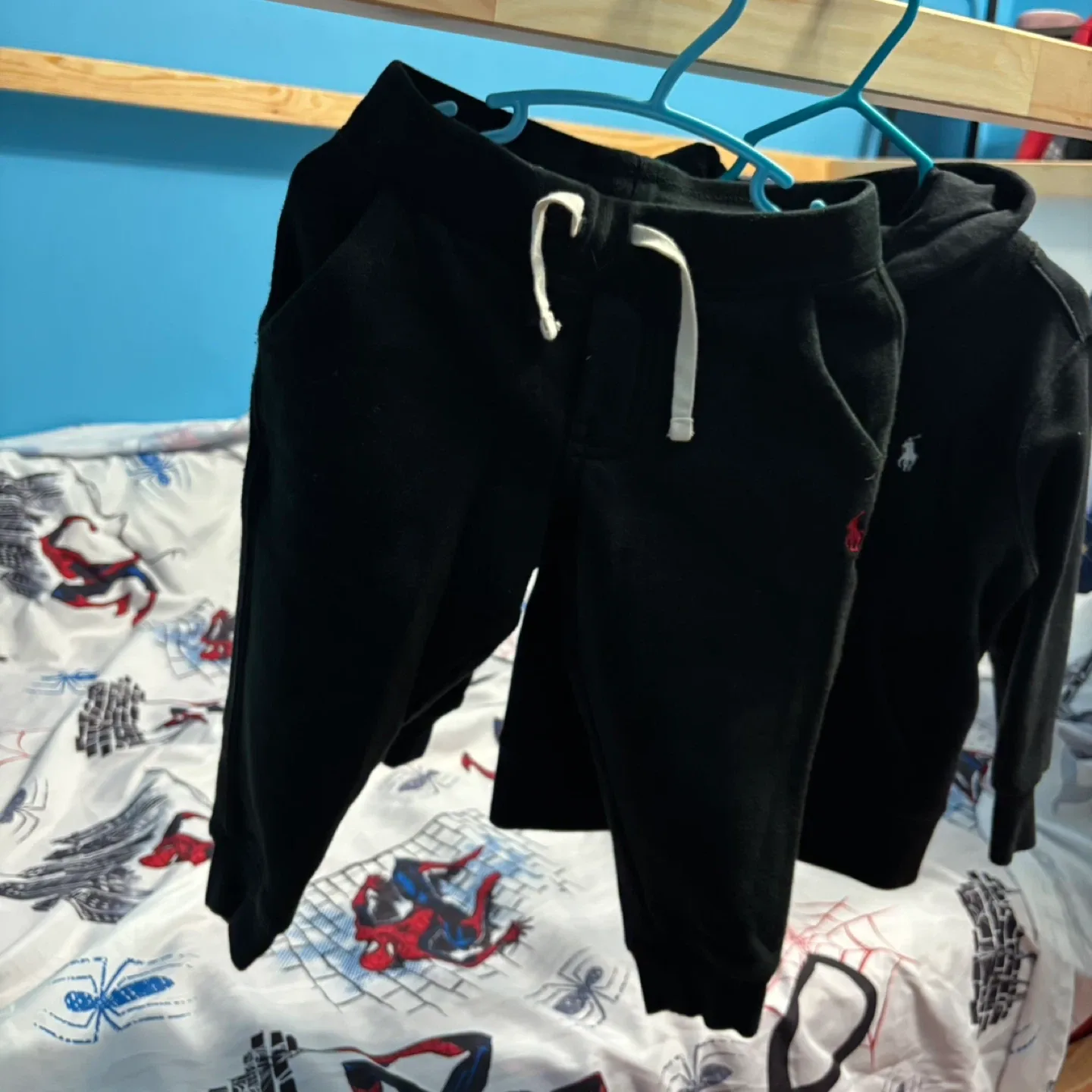 Polo Ralph Lauren Black Hoodie & Pants Set - Size 2T image indicator(3)