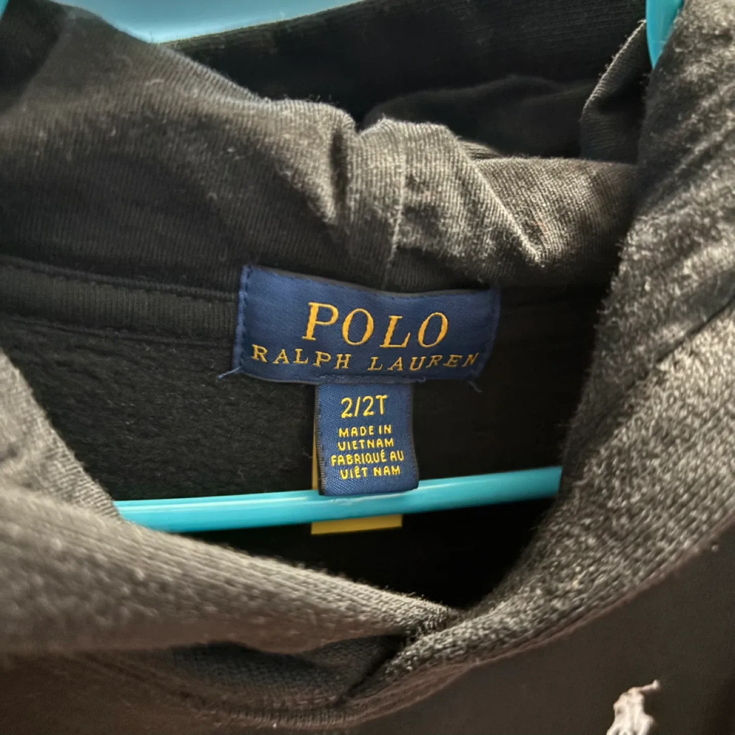 Polo Ralph Lauren Black Hoodie & Pants Set - Size 2T image indicator(2)