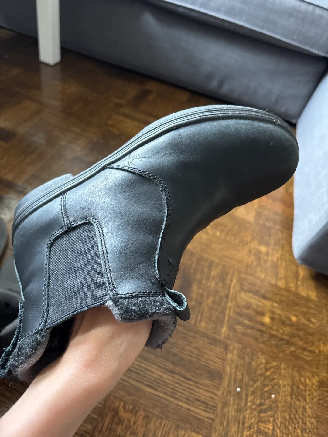 Kodiak Black Leather Chelsea Boots image indicator(4)