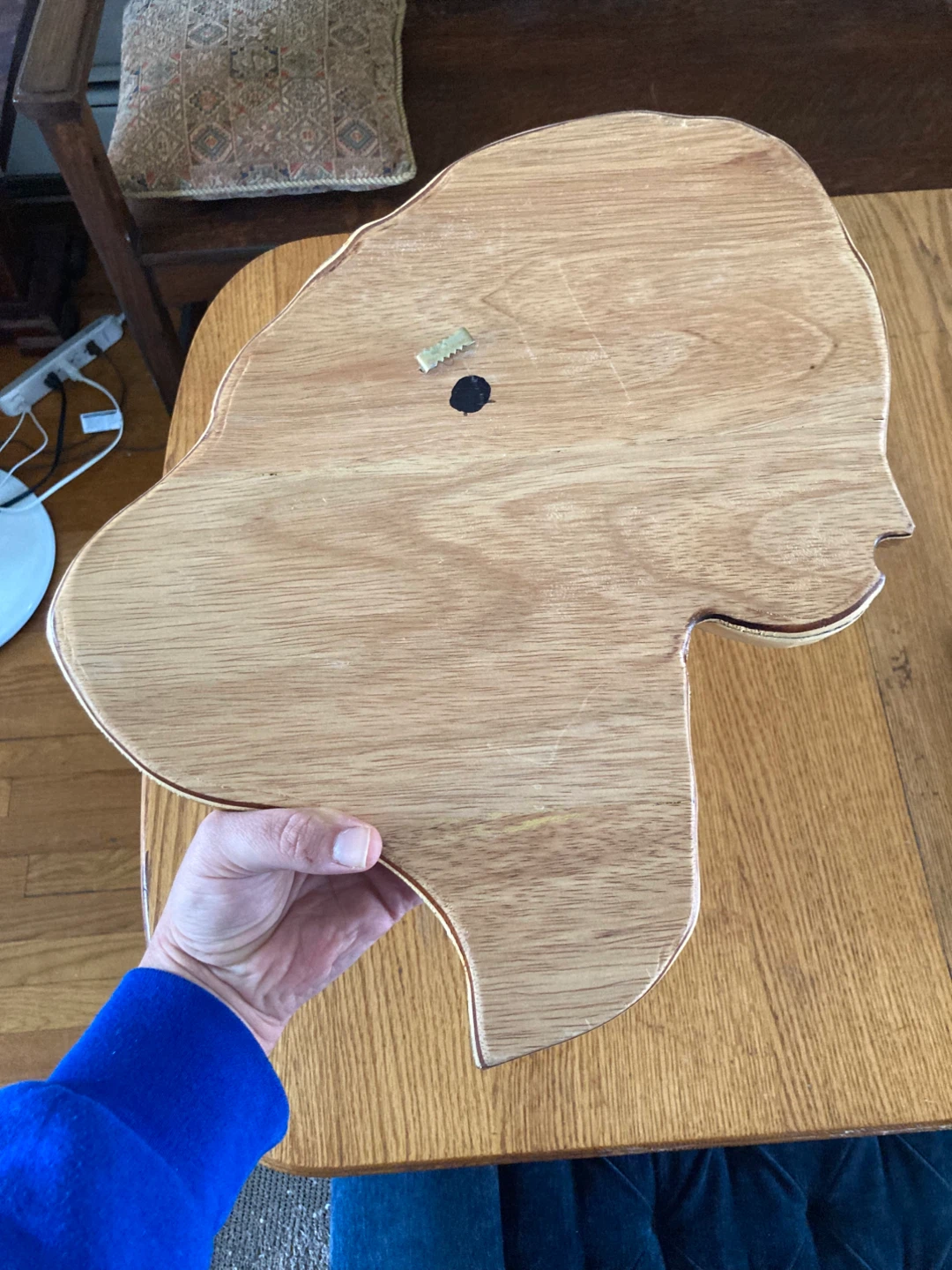 Handcrafted Wooden Dog Head Wall Art - photo 3
