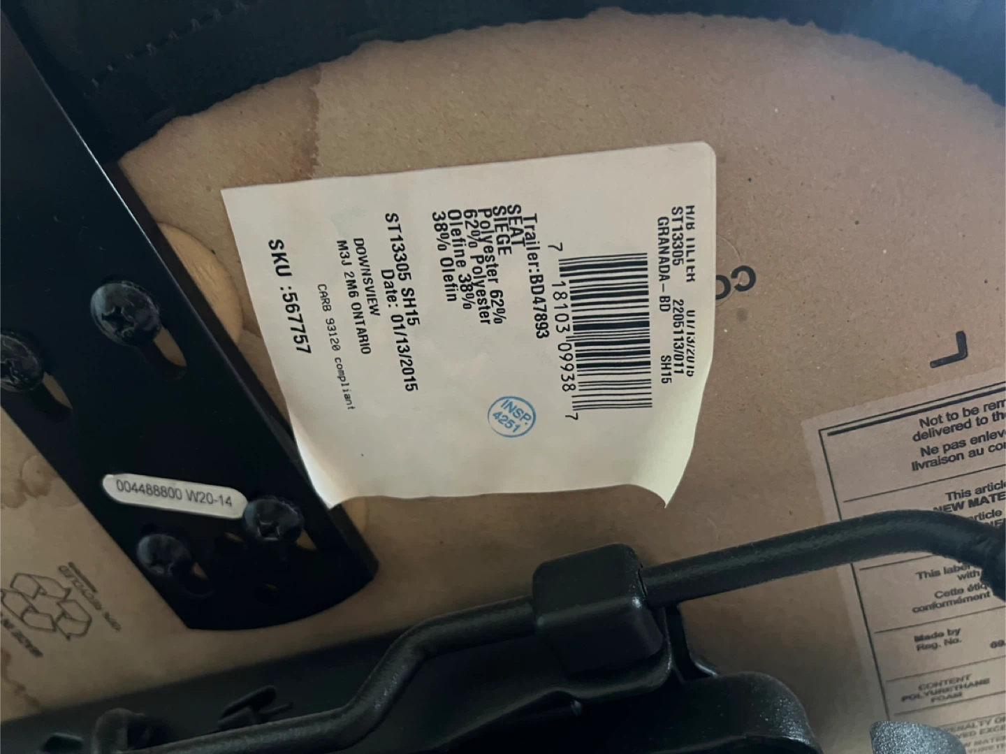 🥕 Black Office Chair - photo 3