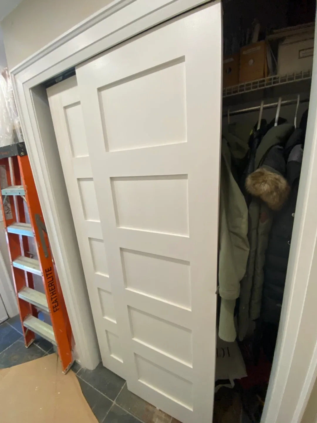 White Sliding Closet Doors