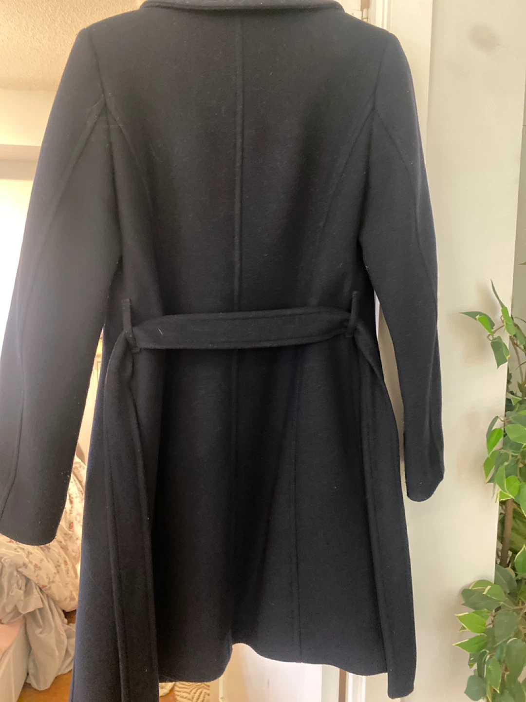 Babaton Navy Coat - Size S - photo 2