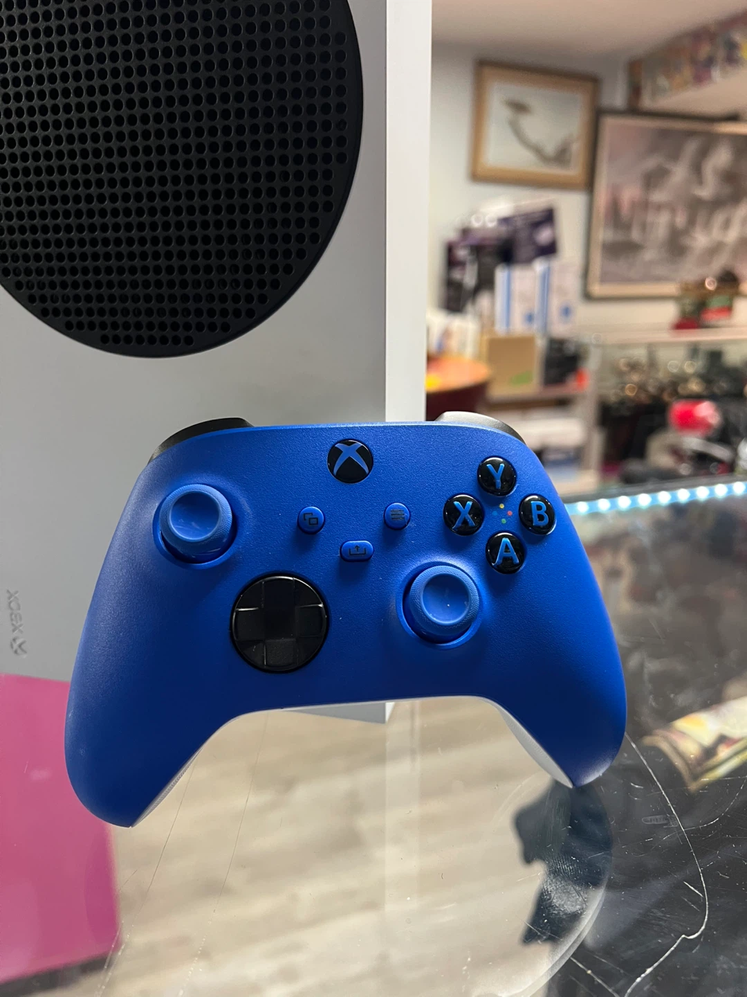 Xbox Series S Console with Blue Controller - photo 3