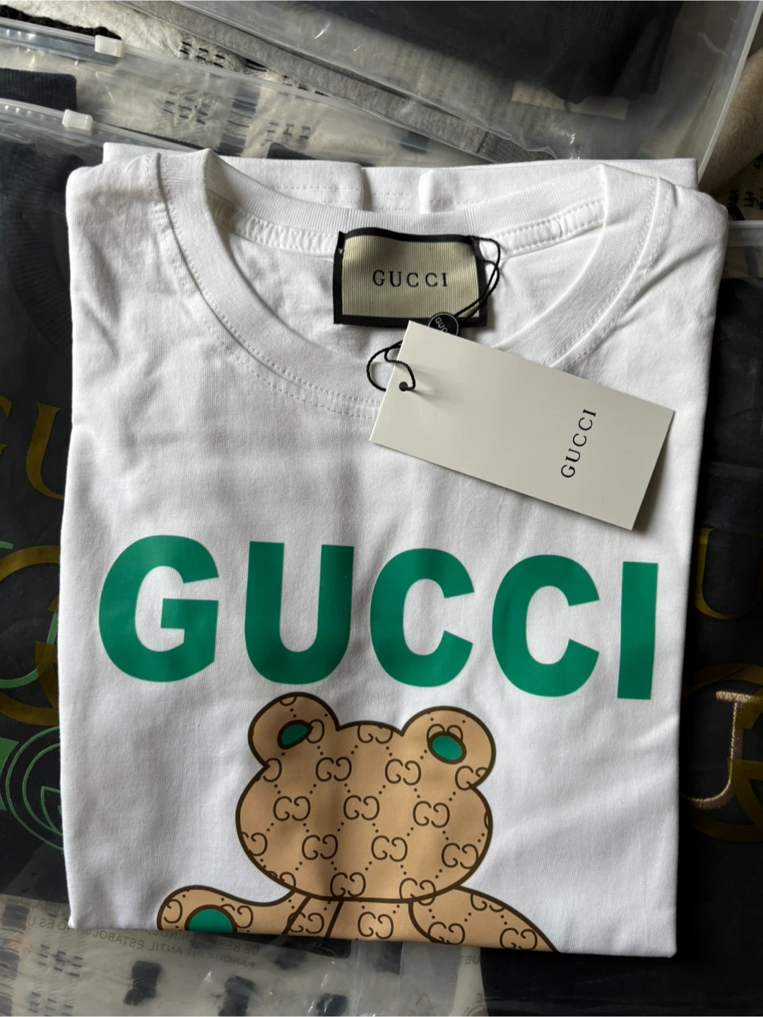 Gucci Bear Print White T-Shirt - photo 2