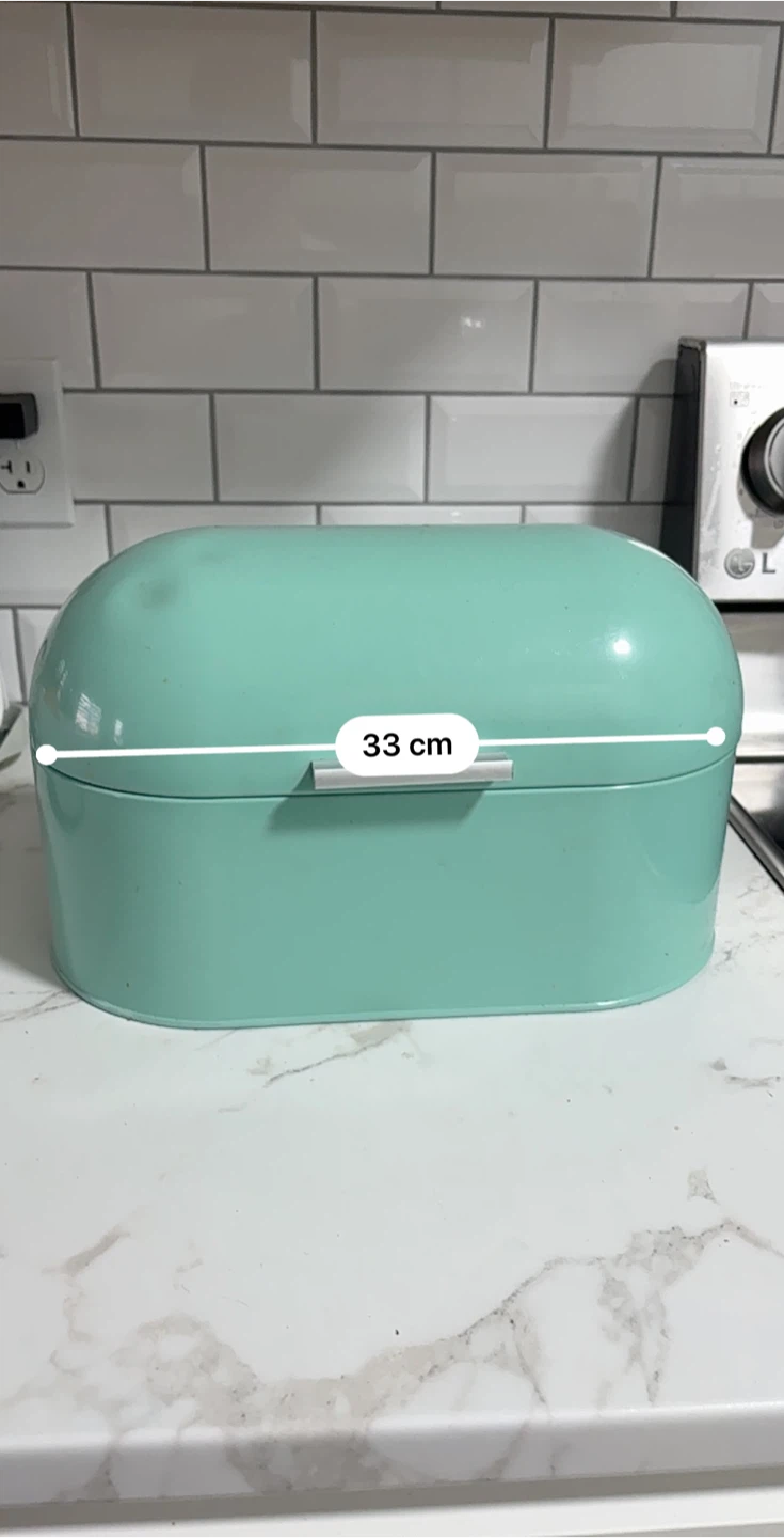 Mint blue Bread Box - 33cm x 23cm - photo 5