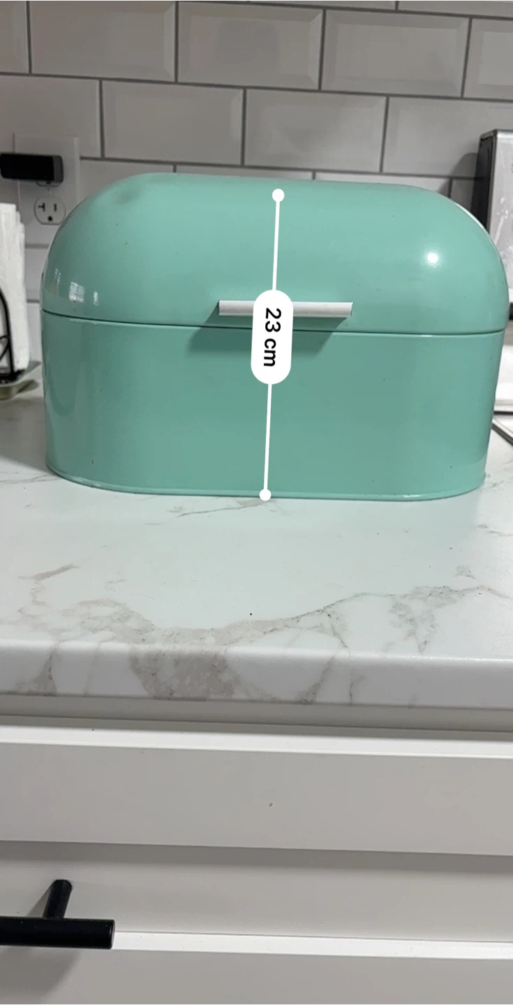 Mint blue Bread Box - 33cm x 23cm - photo 4