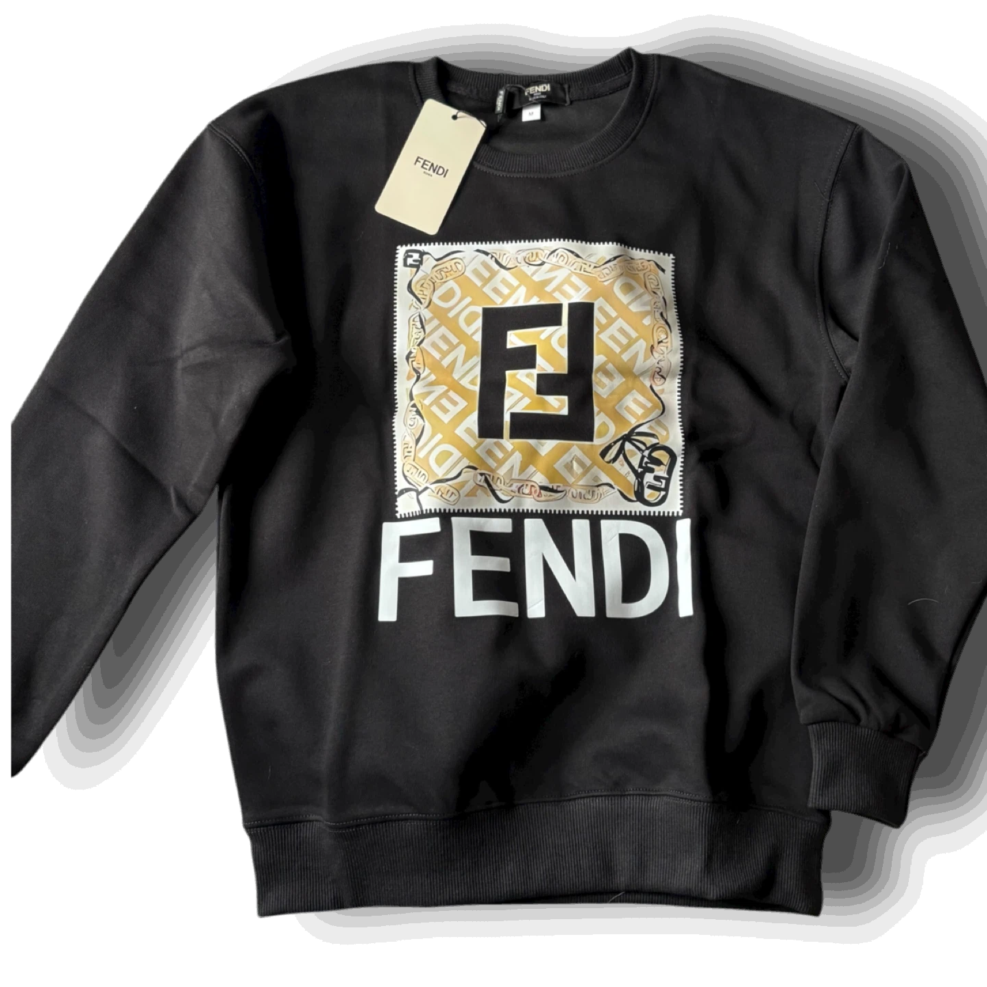 Fendi Black Sweatshirt Size M