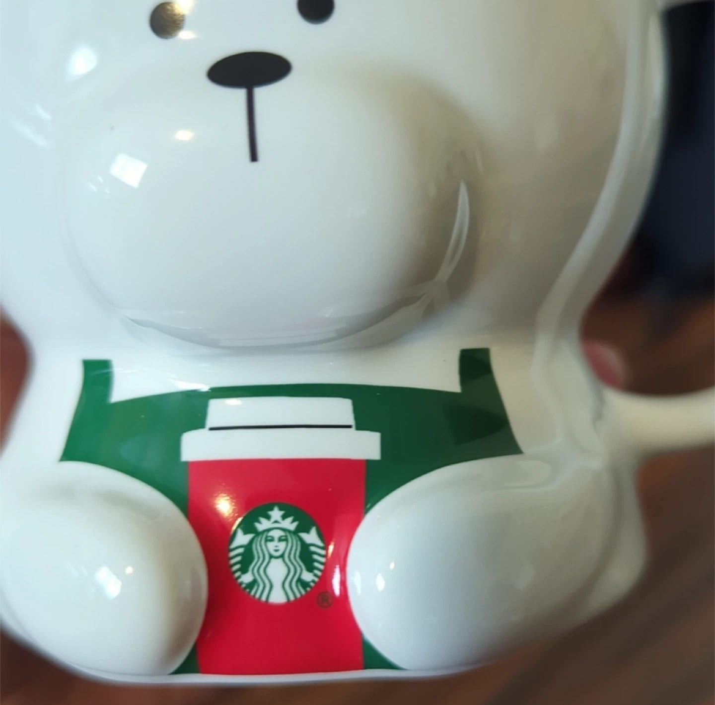 RARE 2025 Christmas Limited Starbucks Bearista Bear White Mug - photo 4