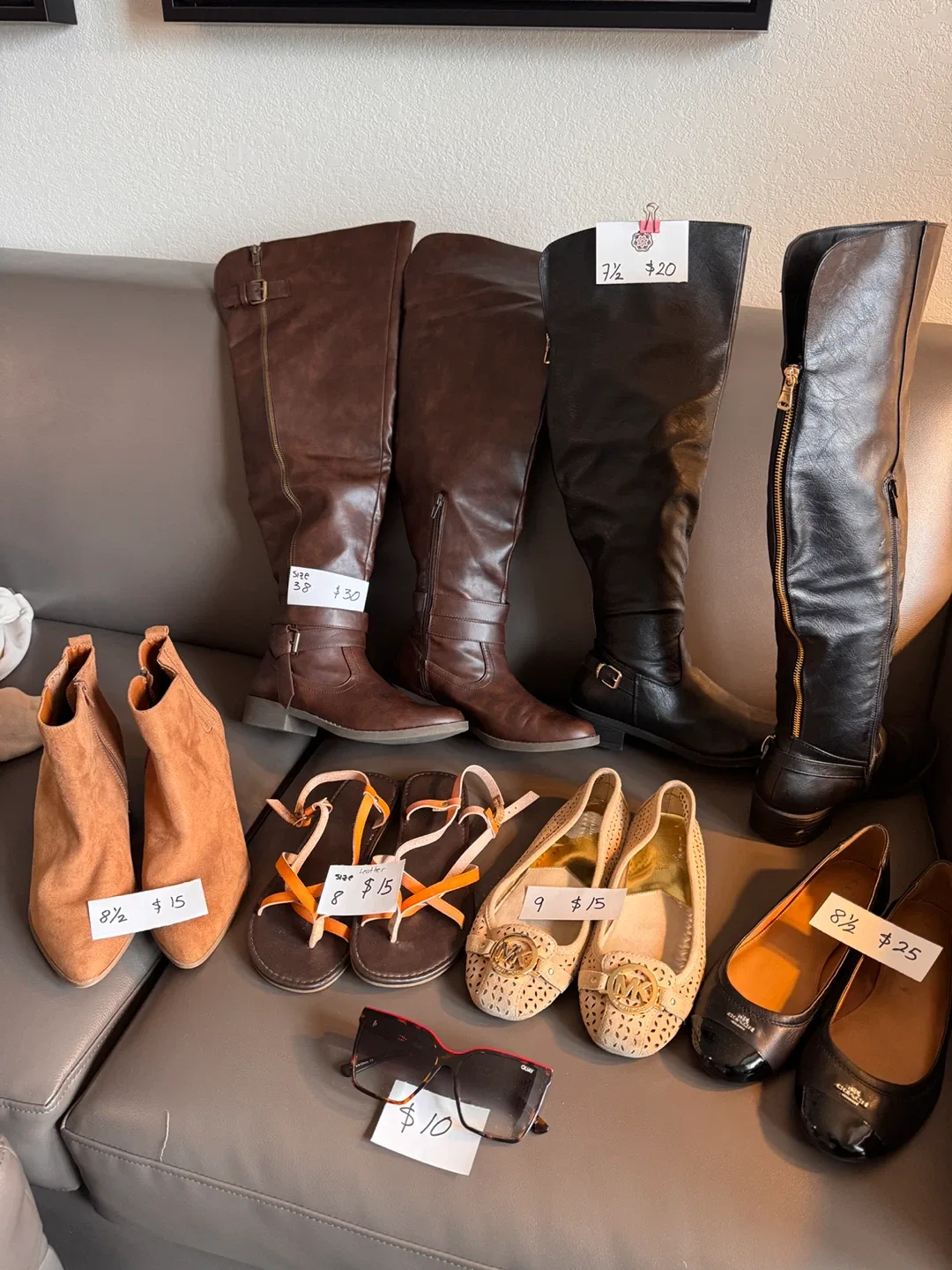 Black Knee High Boots - Size 7.5 thumbnail