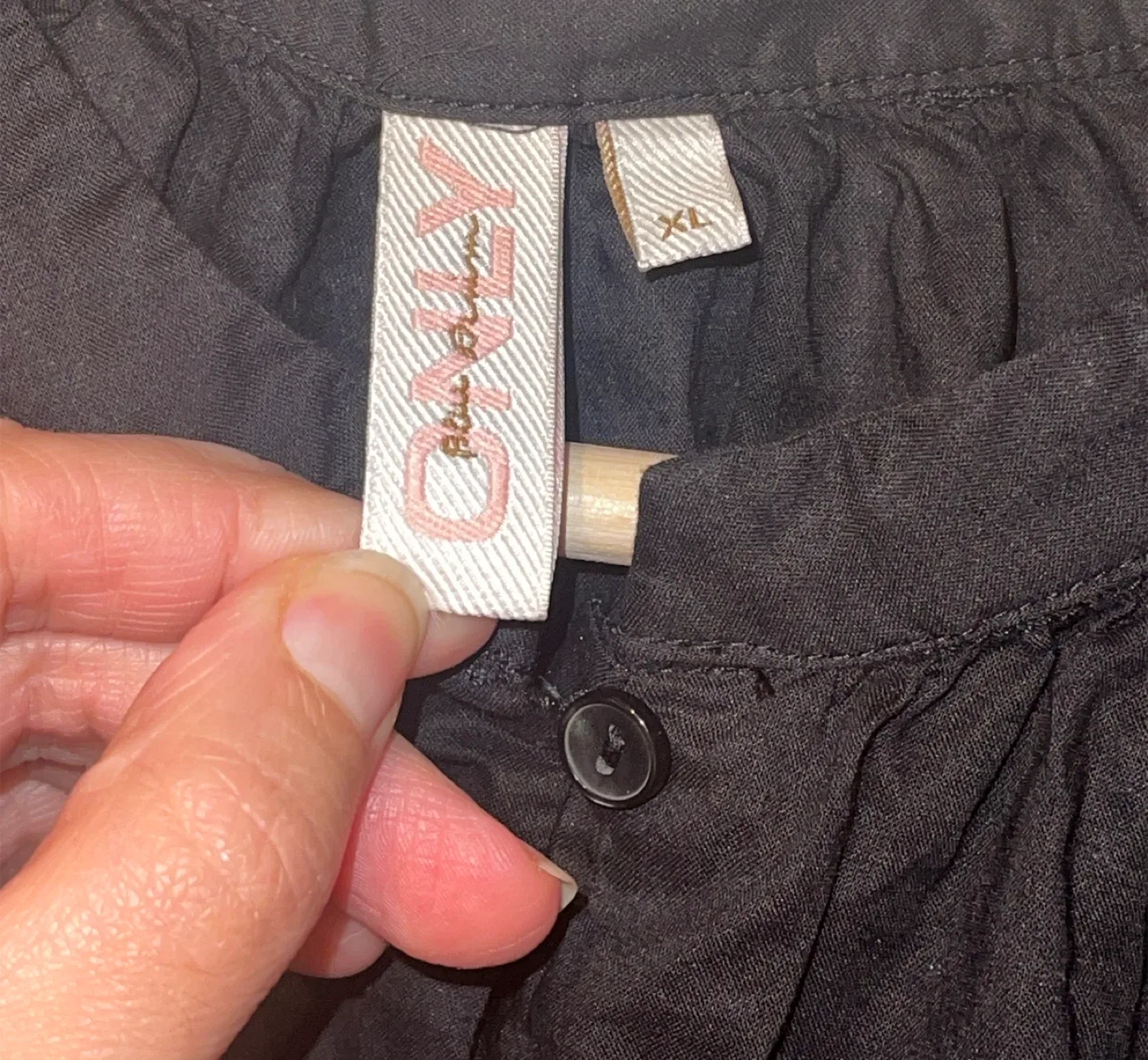 Only Black Sheer Flare Fit Embroidered Dress size XL image indicator(9)