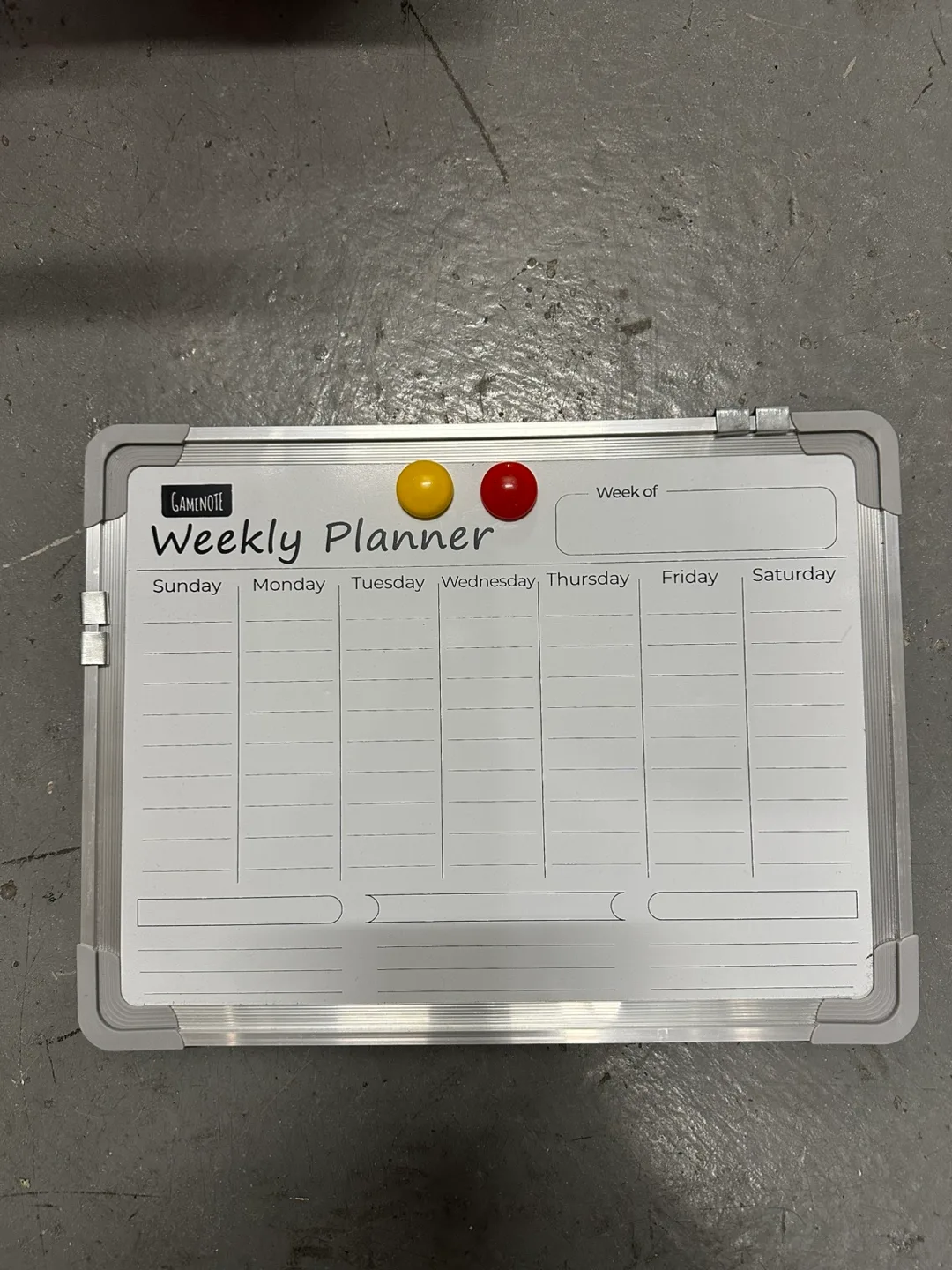 Weekly Planner Whiteboard
