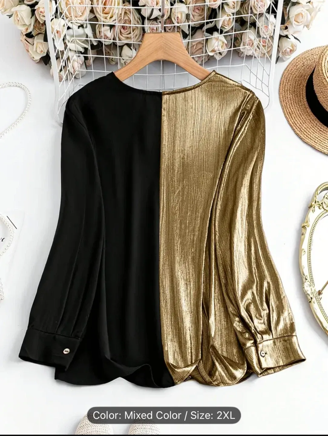 Mixed Colour Blouse - Size 2XL/3xl/4xl