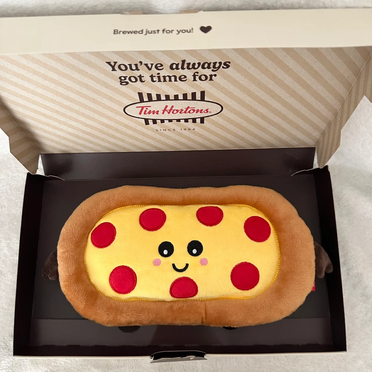 Tim Hortons Pop-up merch store Pierre Pepperoni Pizza plushies image indicator(2)