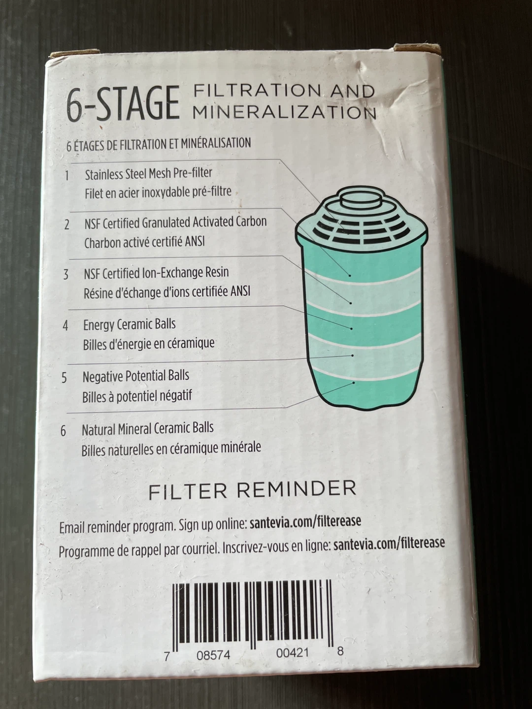 Santevia water Pitcher replacement Filter - photo 2