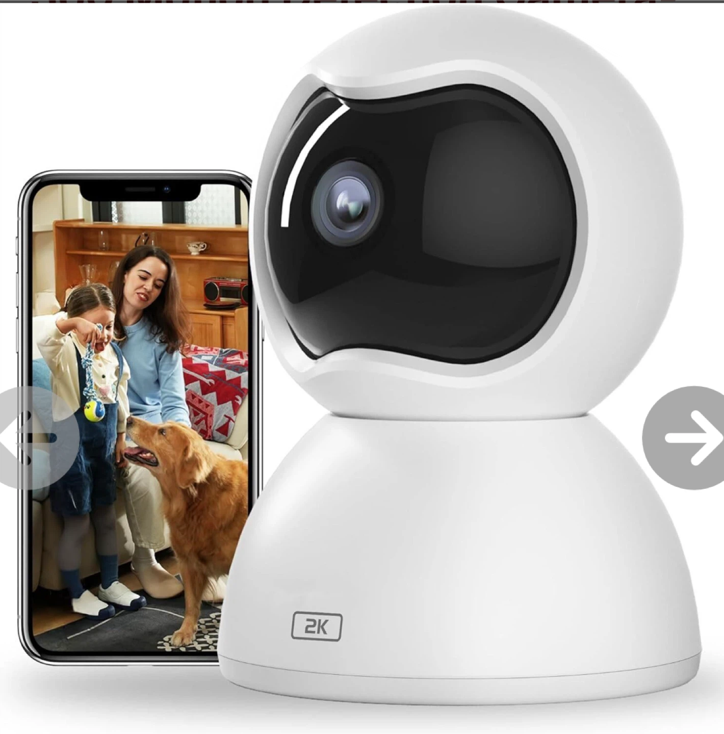 XIAOVV Q2 WiFi 360 Motion Detection Camera-J2-38D