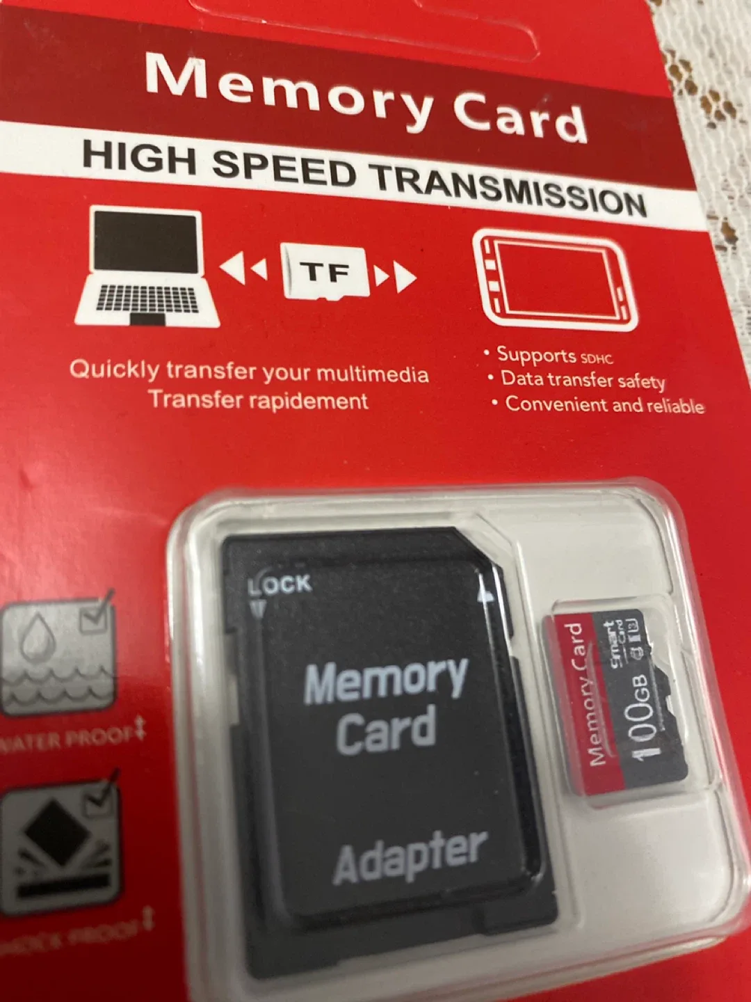 New 100GB Memory Card with Adapter image indicator(3)