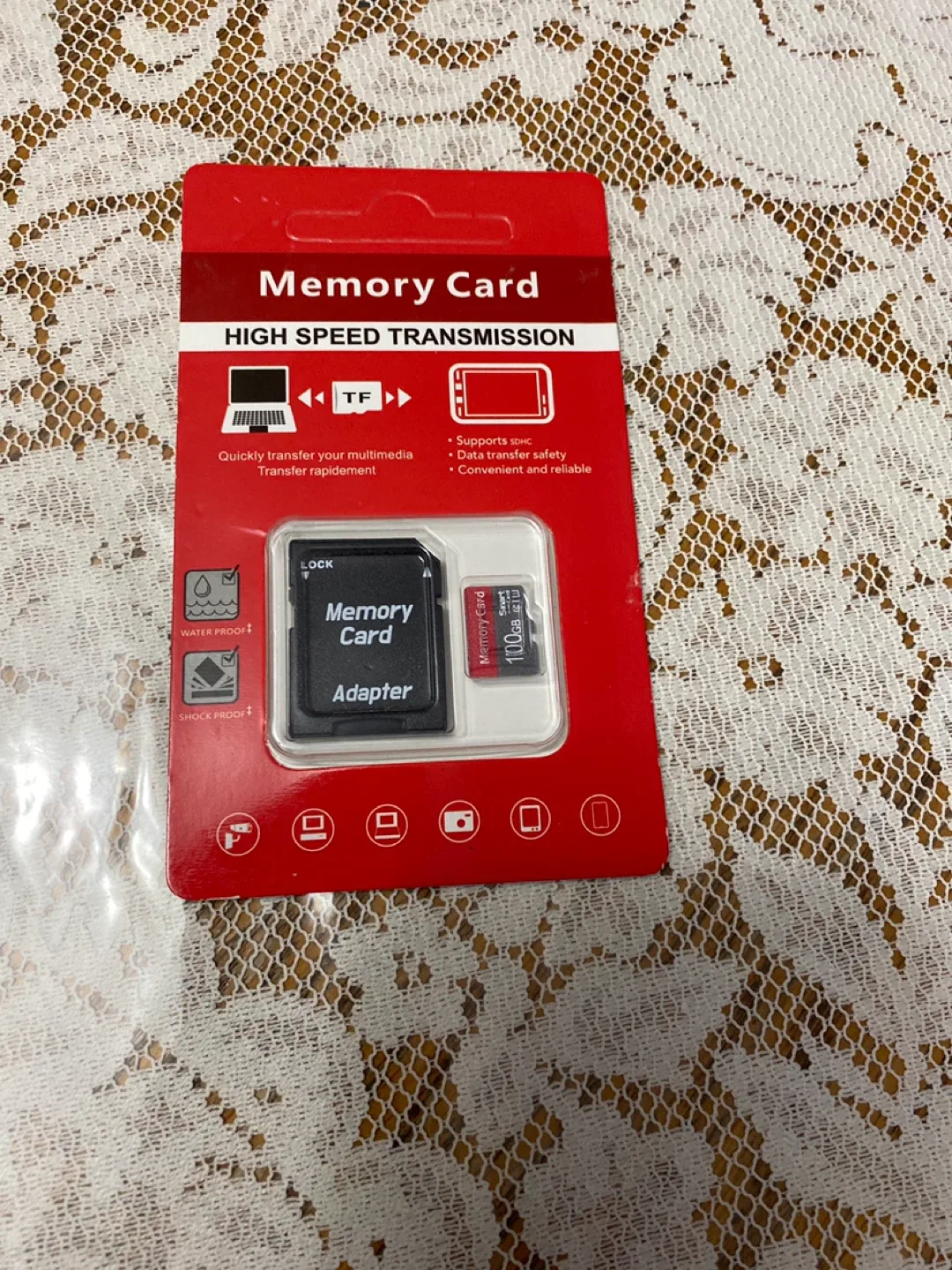 New 100GB Memory Card with Adapter