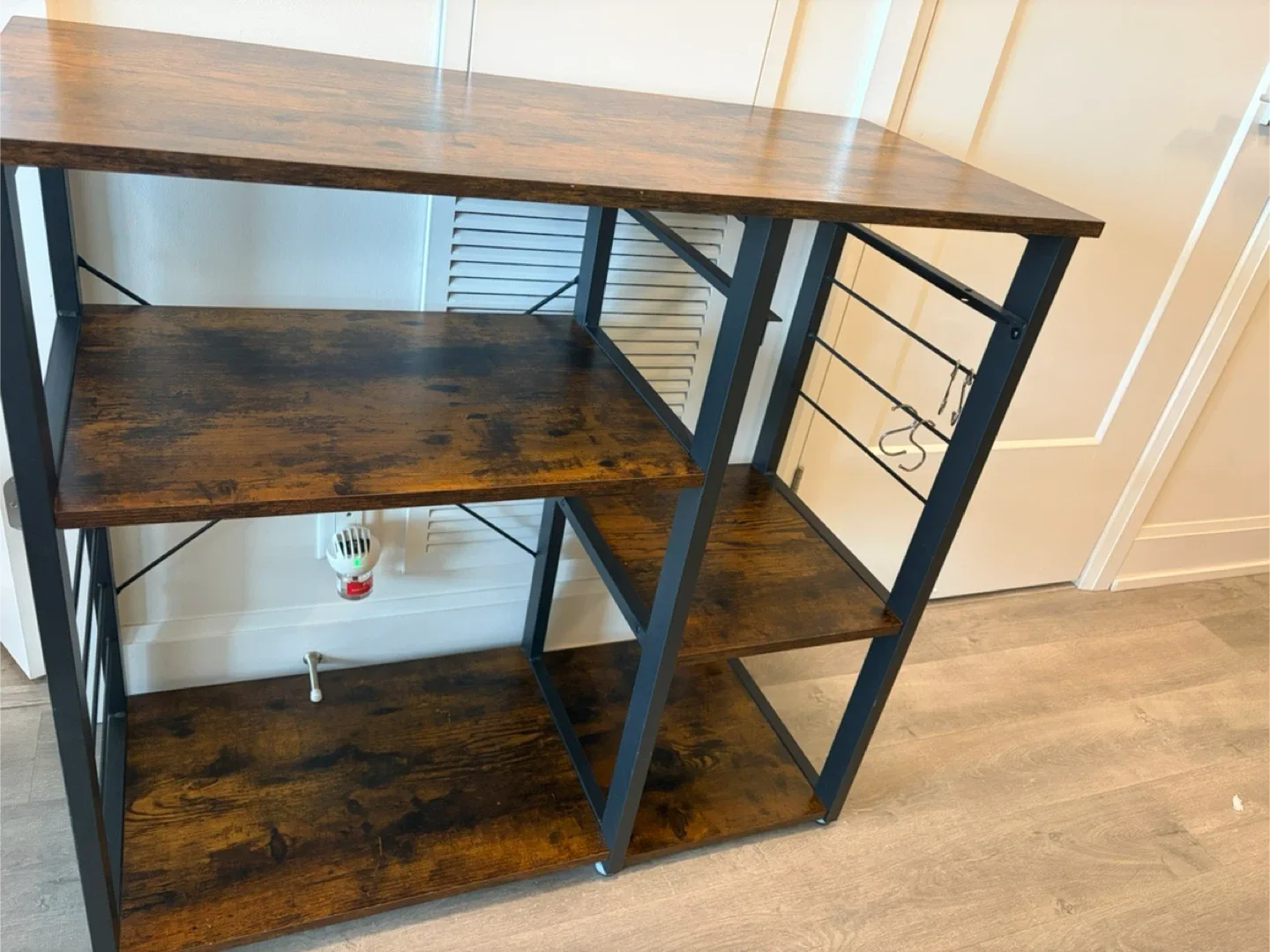 Brown & Black Wood Shelf