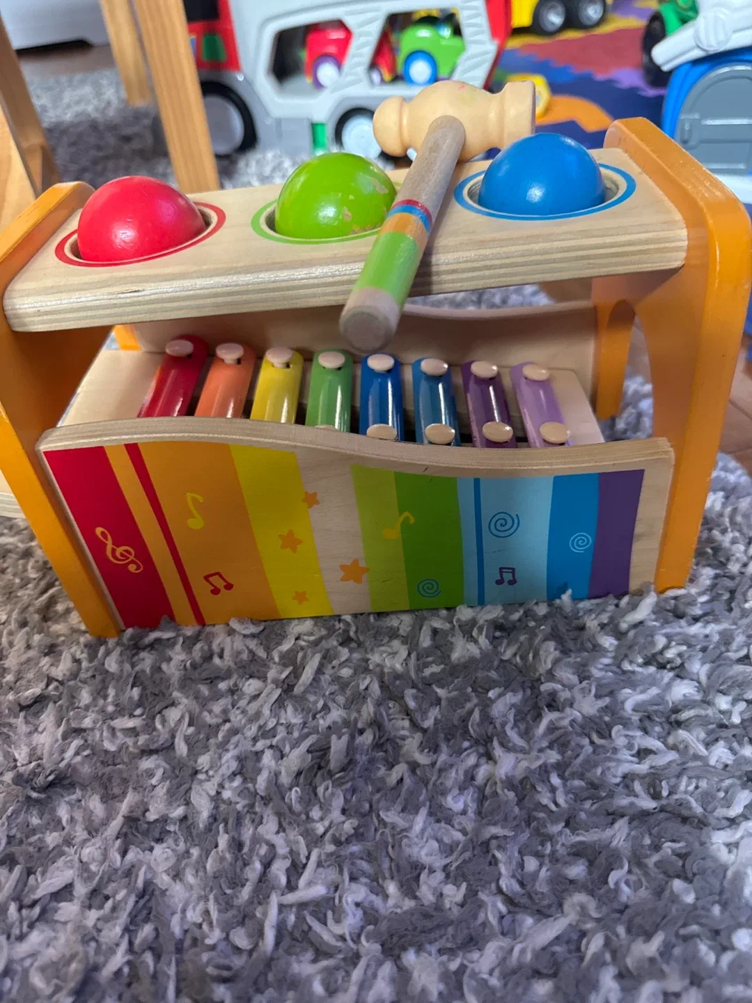 Wooden Hammering and Xylophone Toy image indicator(2)