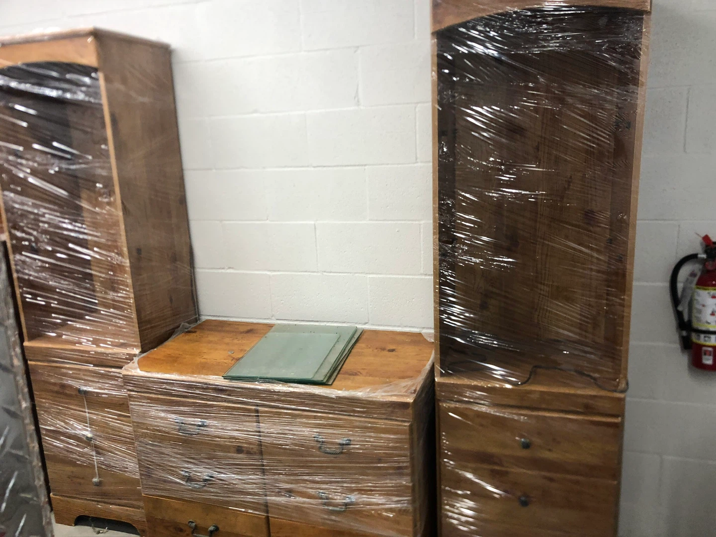3 piece wooden unit - photo 4