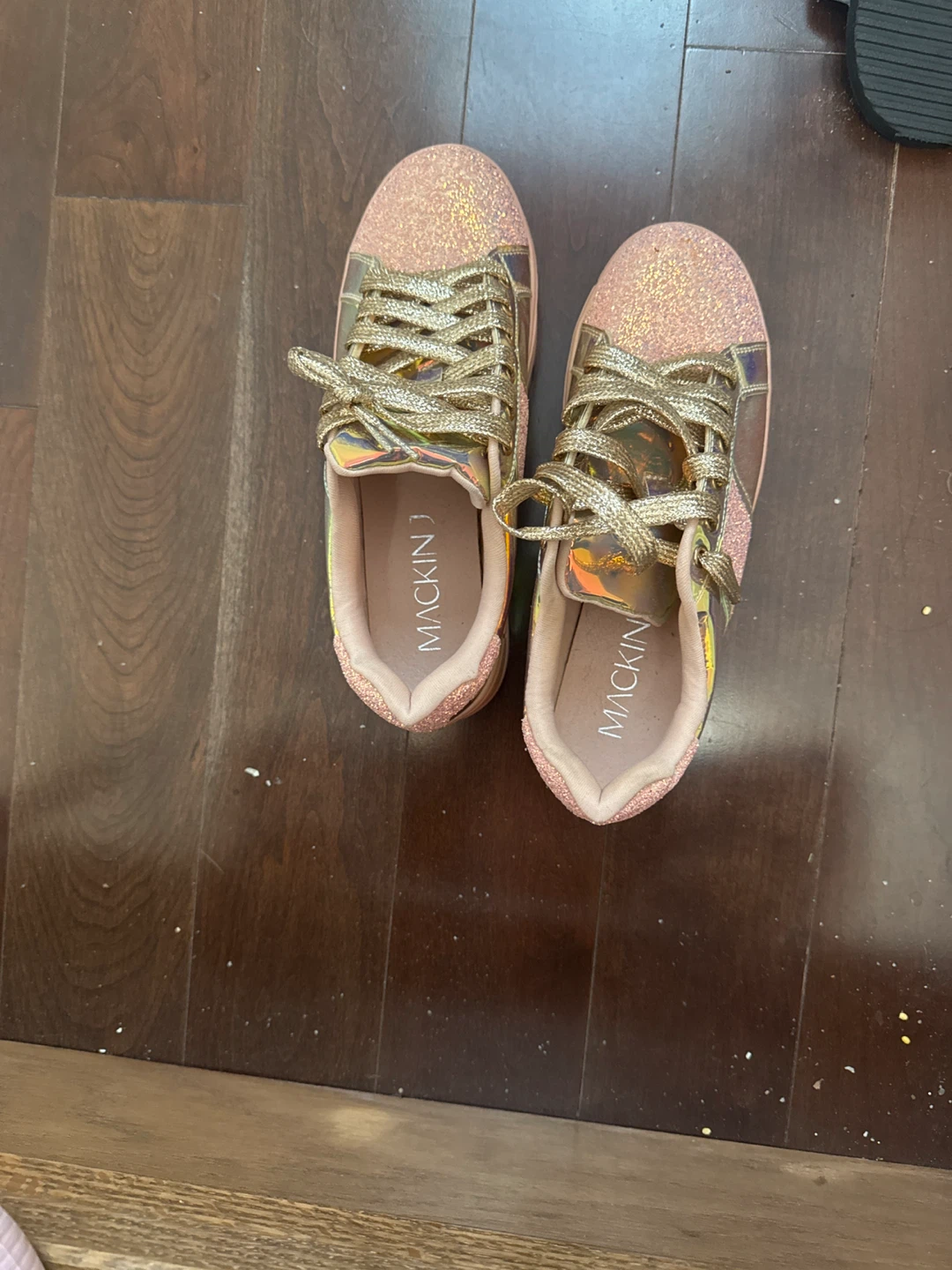 MACKIN J Pink Glitter Sneakers