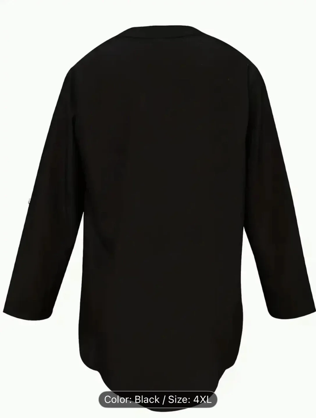 Black Sequin Blouse - Size 4XL image indicator(2)