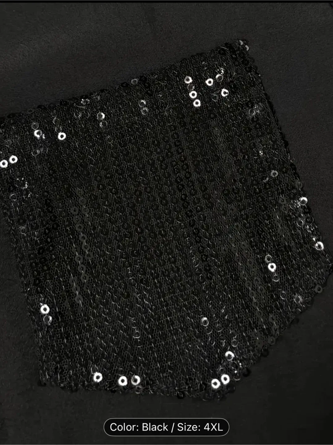 Black Sequin Blouse - Size 4XL image indicator(3)