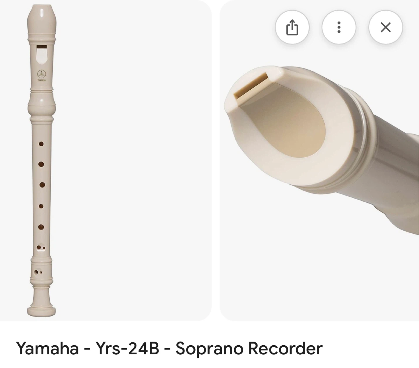 Yamaha YRS-24B Soprano Recorder - photo 3