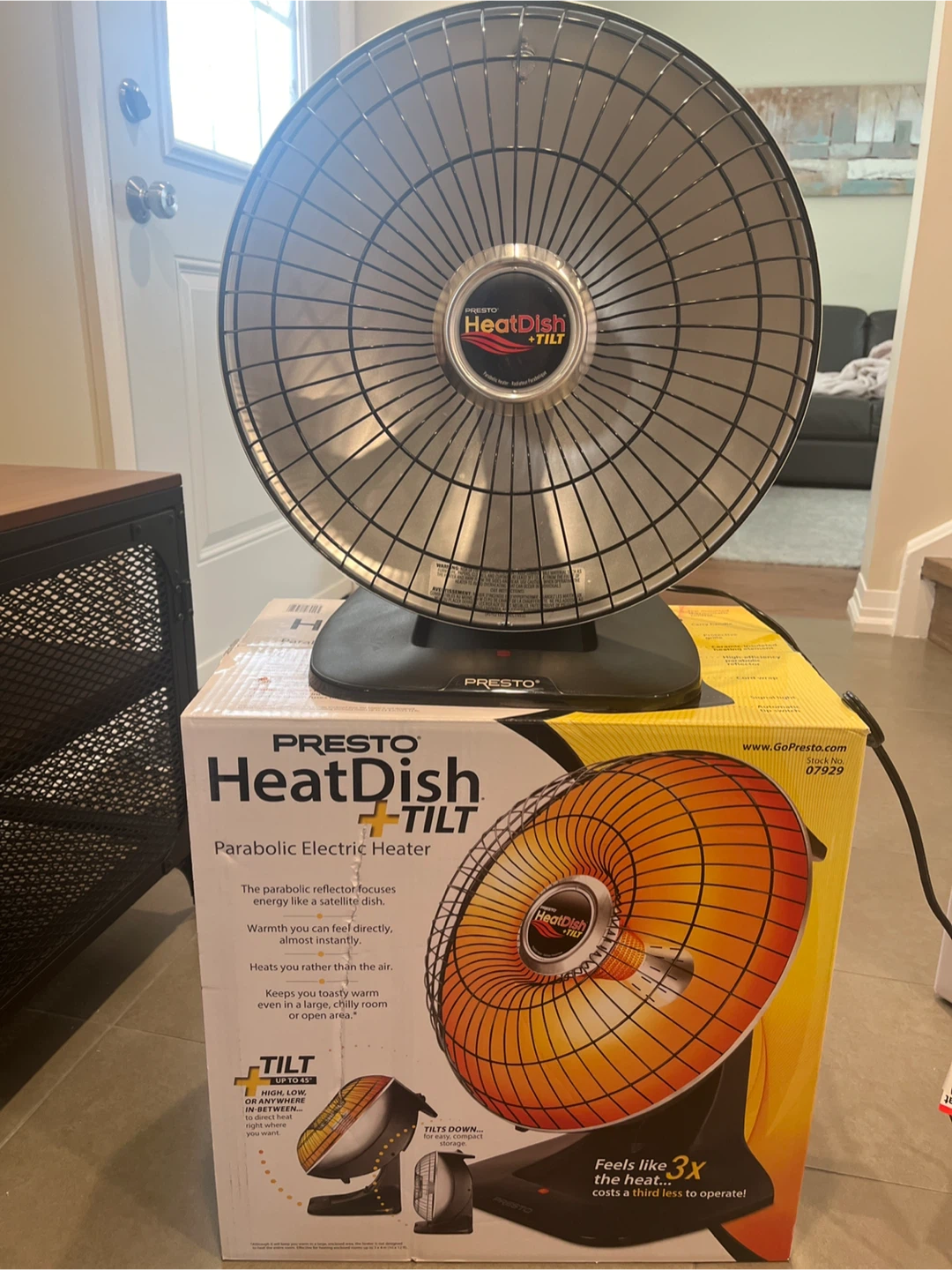 Presto HeatDish + TILT Parabolic Electric Heater