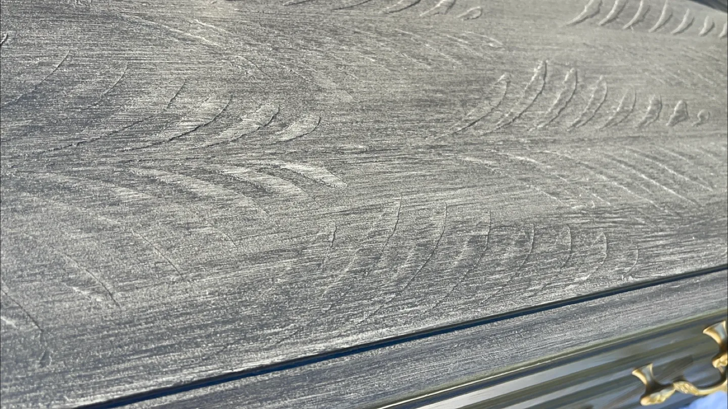 6 Drawers dresser redone in Brushed Gray image indicator(6)