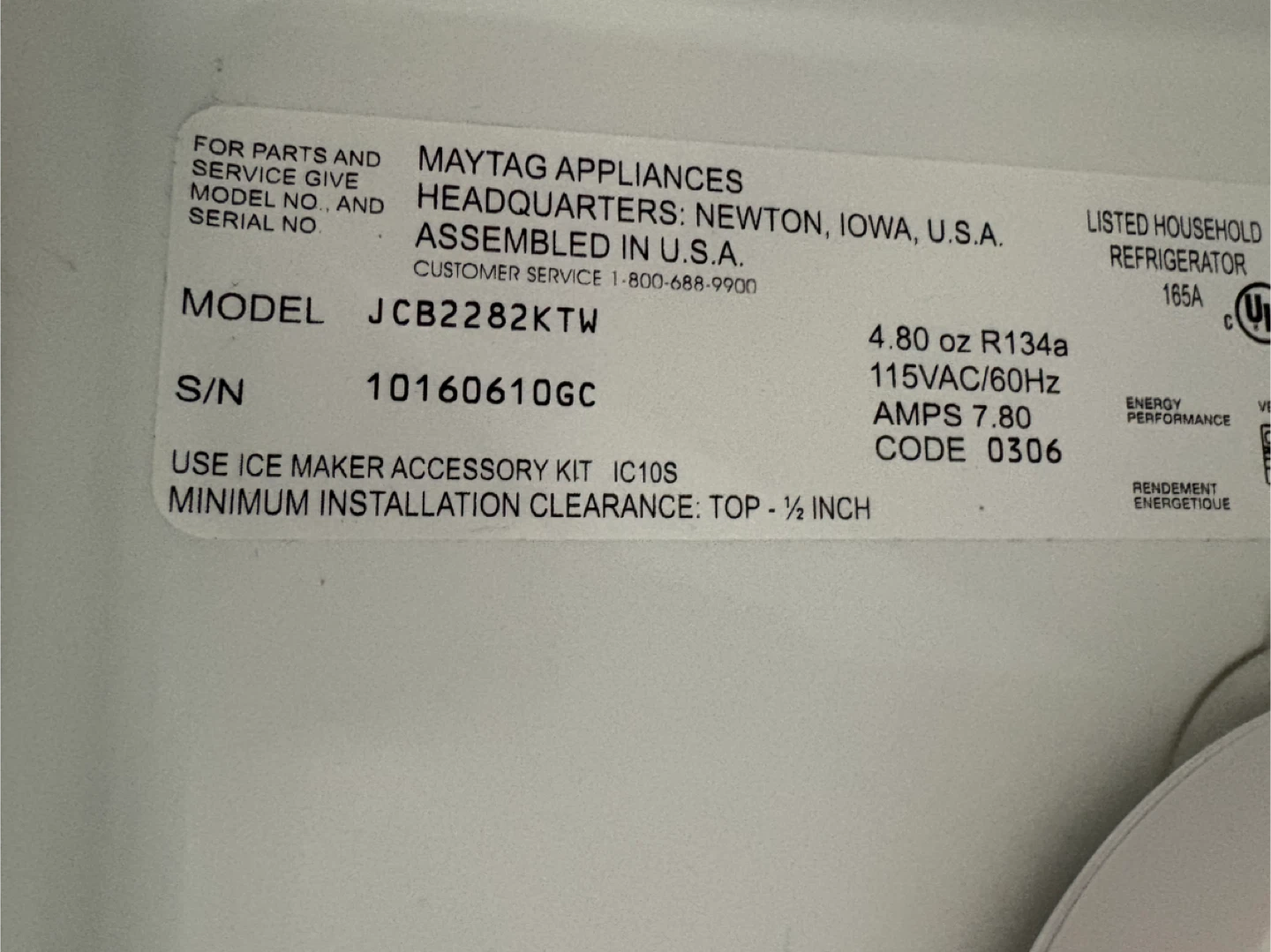 Jenn-Air 22 Cu. Ft. Side-By-Side Refrigerator - photo 2