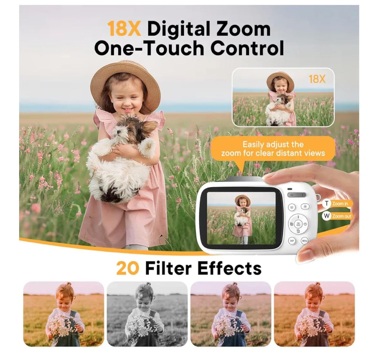 Digital 4K 64MP Vlogging Camera - White image indicator(2)