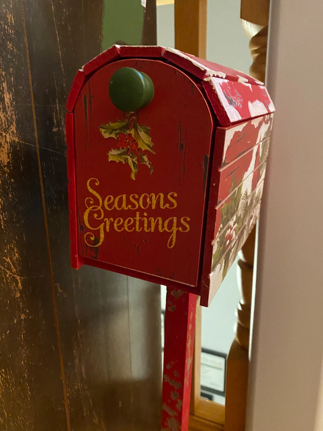 Christmas Mailbox Stand - Seasons Greetings - photo 4