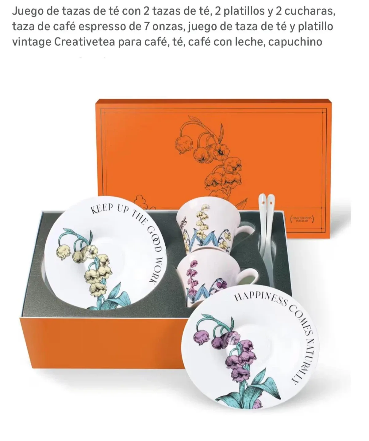 Creativetea Floral Cup & Saucer Set