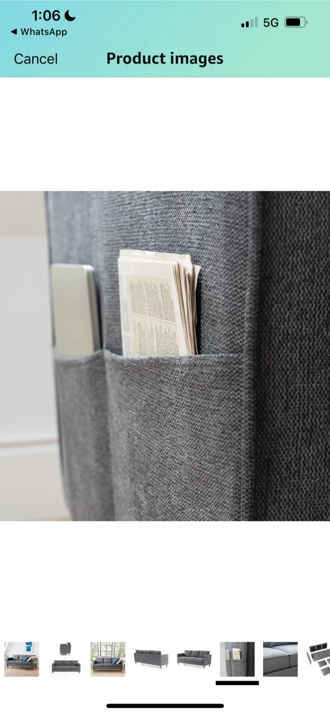 Brand New Mellow HANA Modern Linen Fabric Sofa Couch image indicator(6)